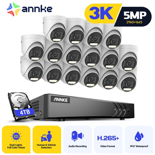 Annke 16ch dvr 5mp audio - annke,