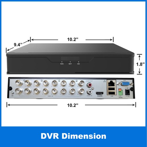 1pv dvr nvr16 channel - ch,